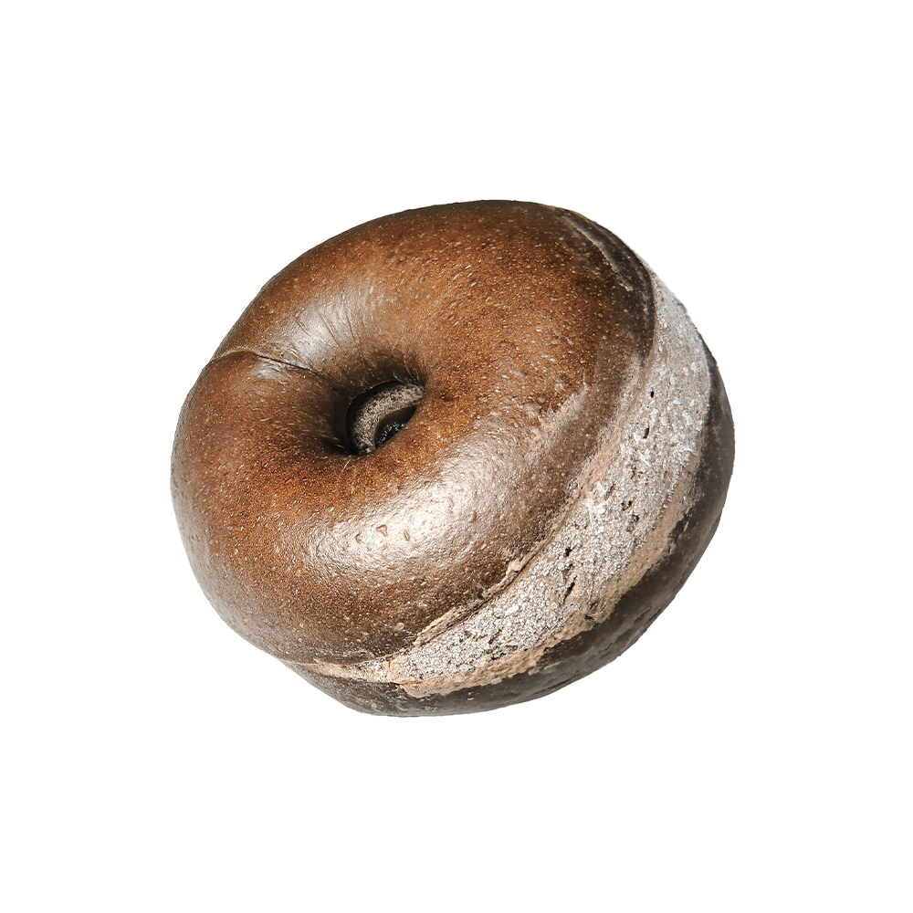 Bagel di formaggio cremoso al cacao e cioccolato Bagel di formaggio cremoso al cacao e cioccolato