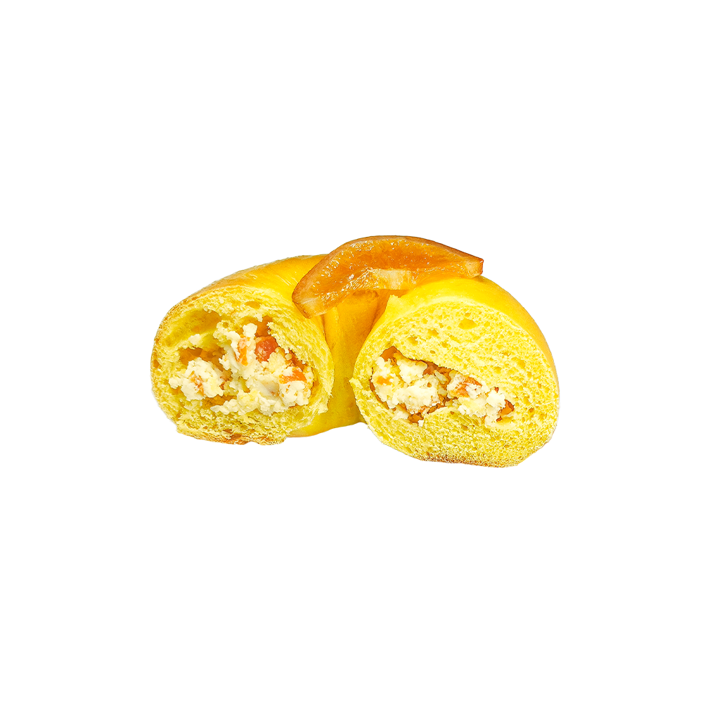 Bagel Di Formaggio Cremoso All'arancia Dolce E Rinfrescante Bagel Di Formaggio Cremoso All'arancia Dolce E Rinfrescante