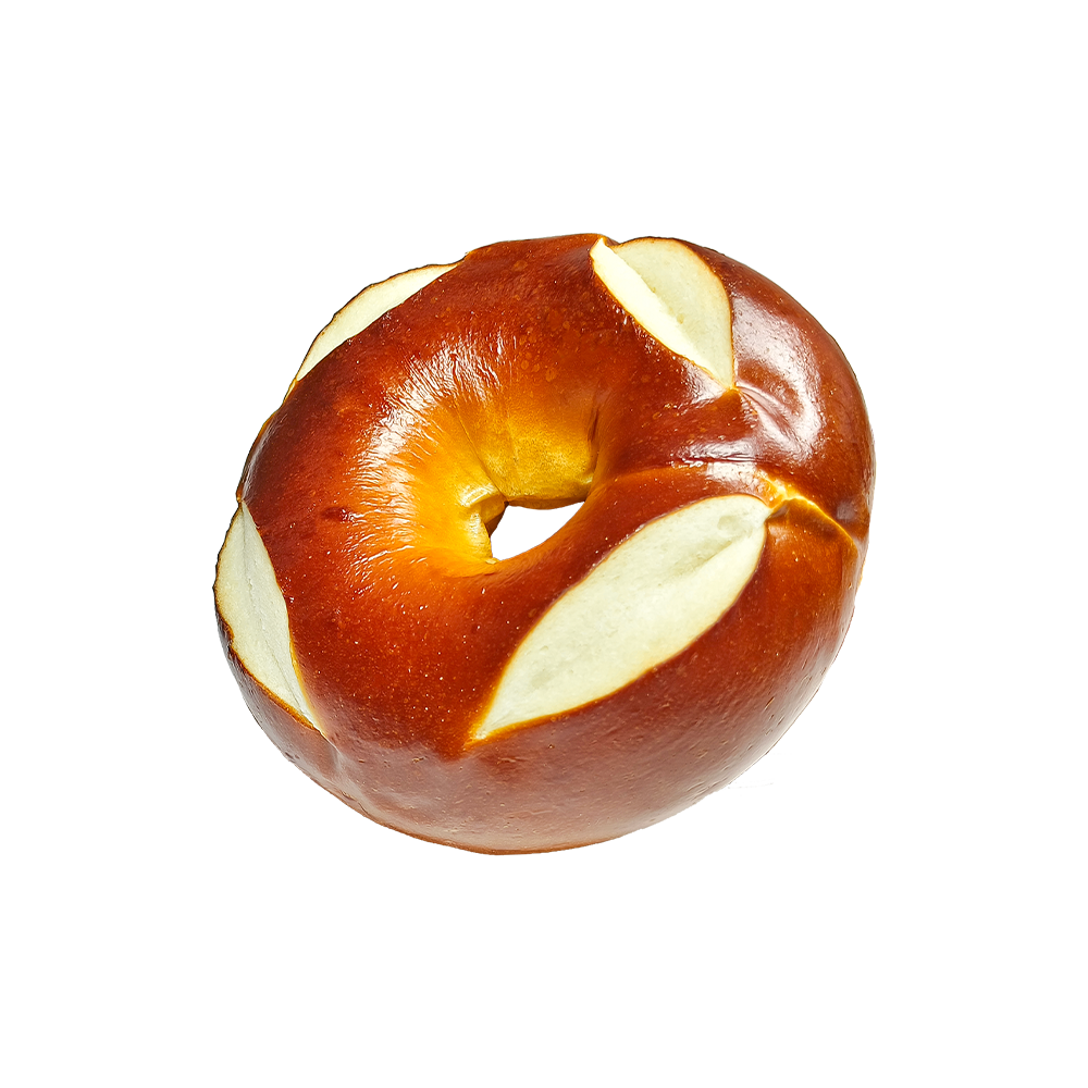Bagel pretzel con cottura ad alta temperatura