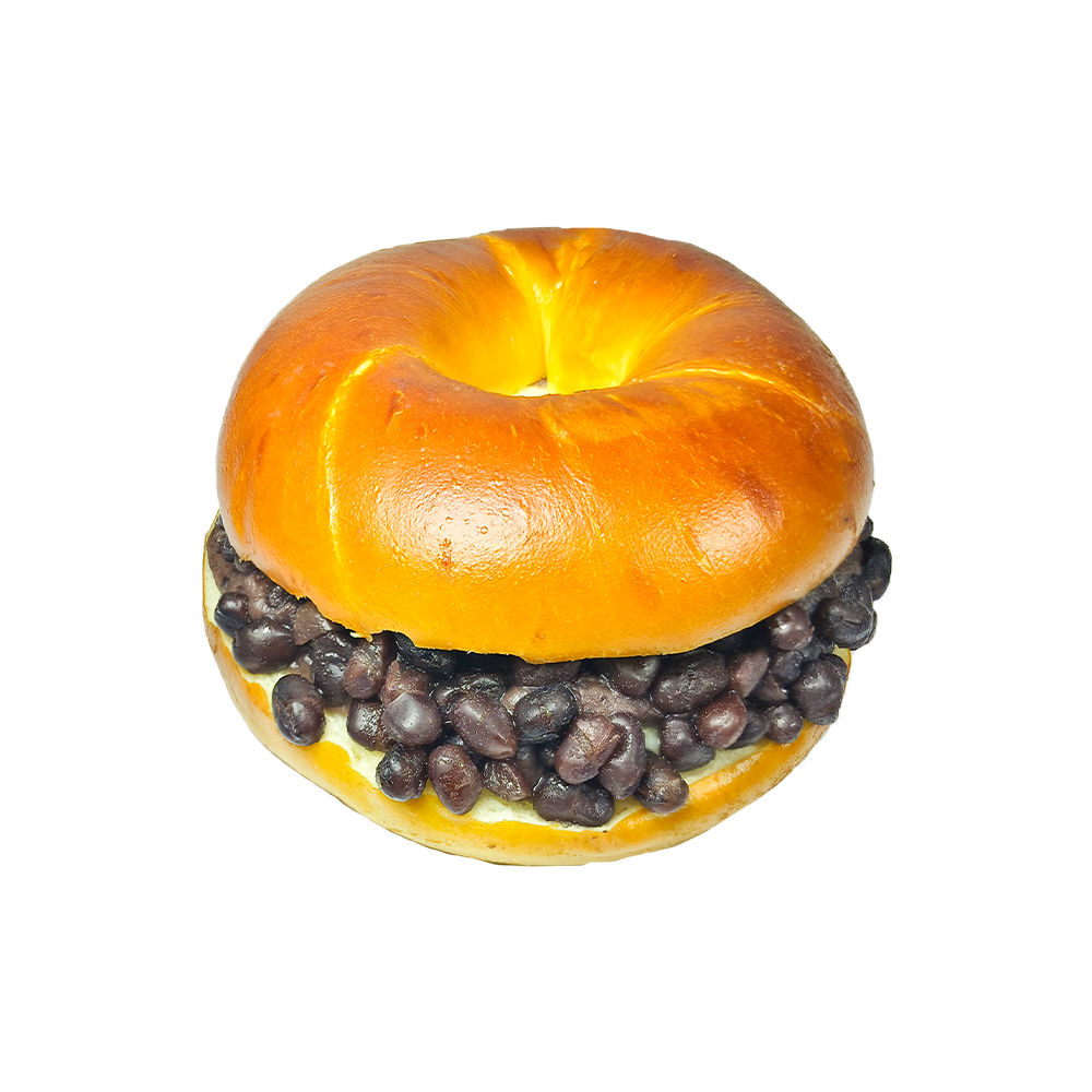 Bagel di formaggio cremoso di fagioli rossi pretzel