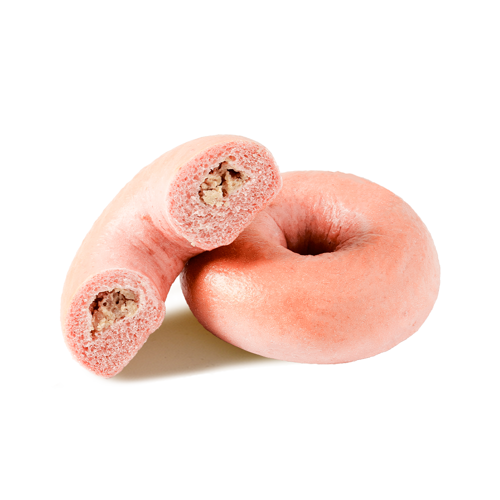 Bagel al formaggio cremoso alle rose della Nuova Zelanda