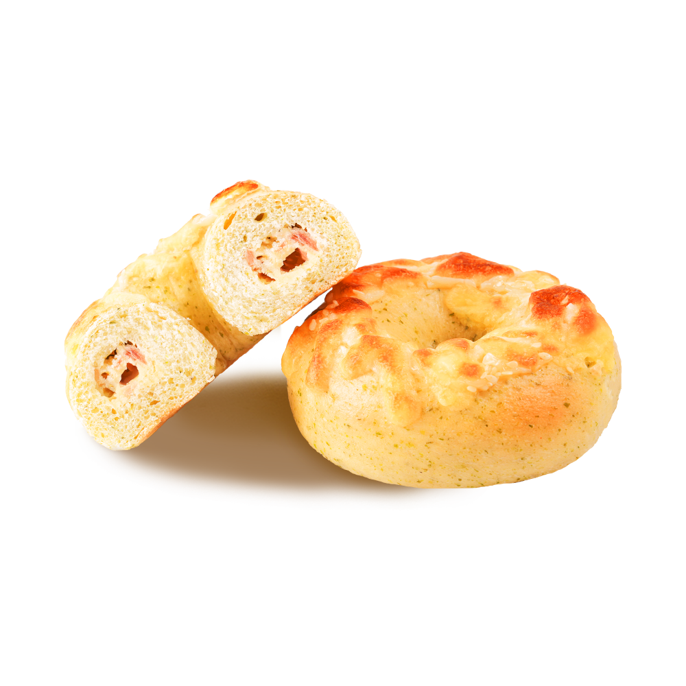 Bagel Di Pancetta Di Patate Dorato E Croccante